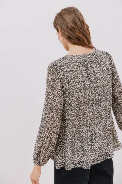 Blusa plisada