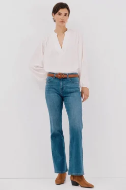 Blusa satinada fluida