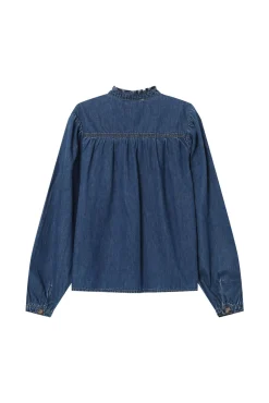 Blusa vaquera de manga larga