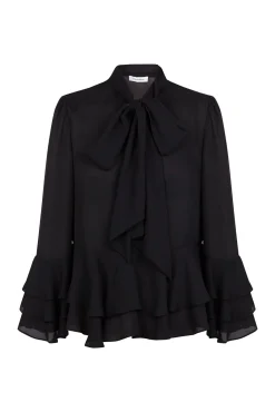 Blusa volantes lazada