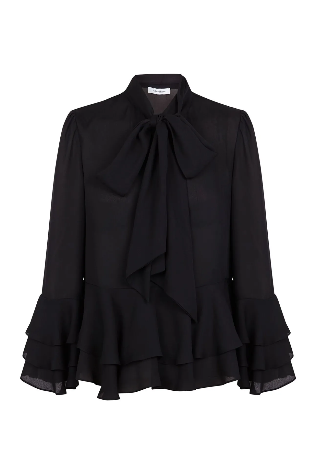 Blusa volantes lazada