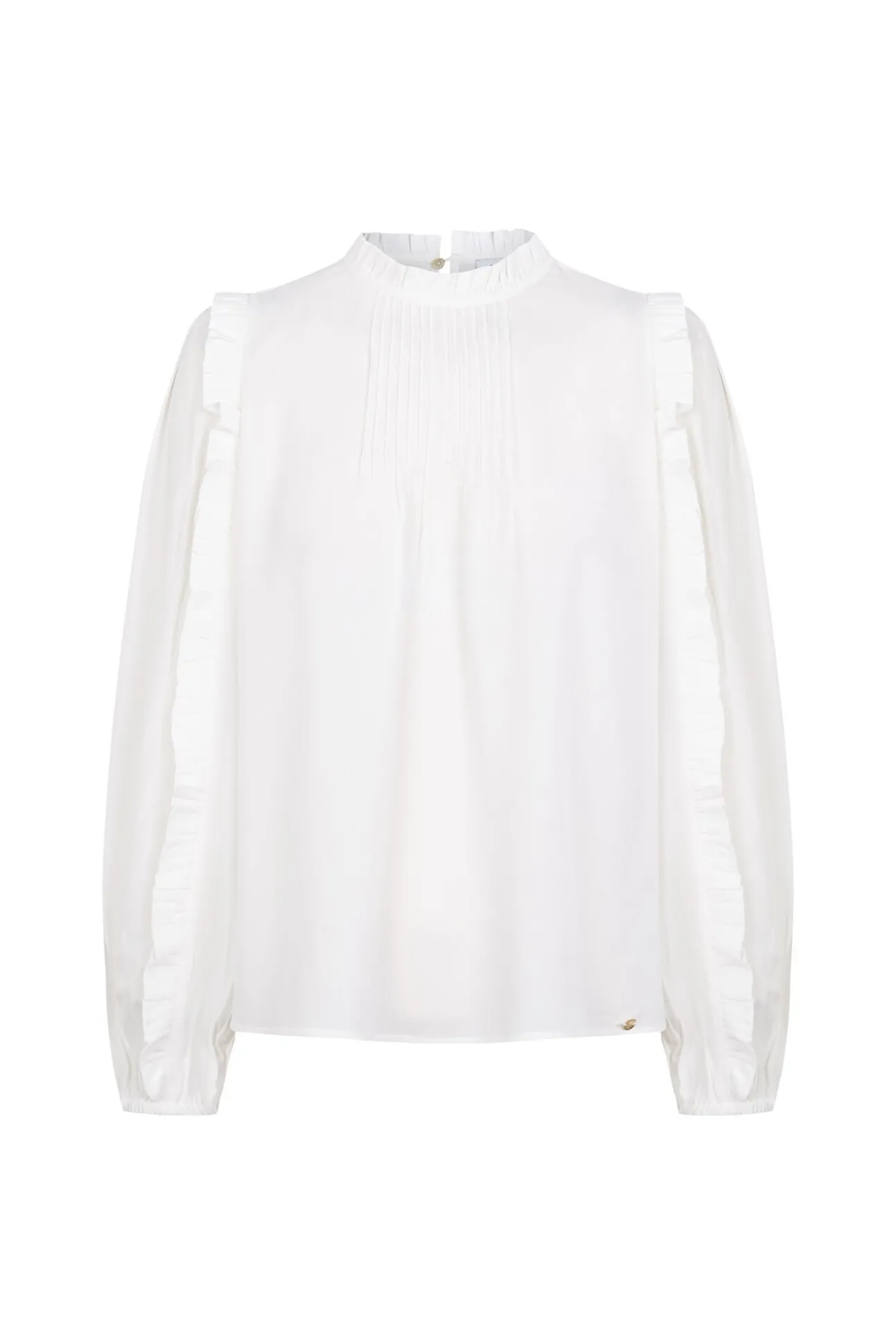 Blusa volantes puntilla