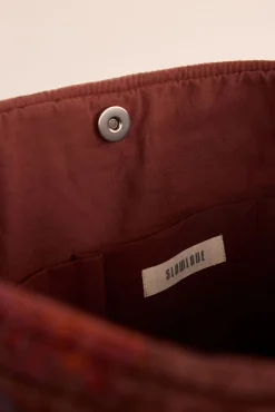 Bolso acolchado de terciopelo