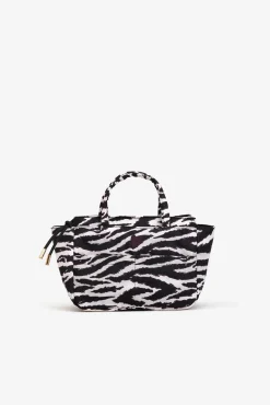 Bolso Acolchado Estampado de Cebra