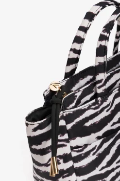 Bolso Acolchado Estampado de Cebra