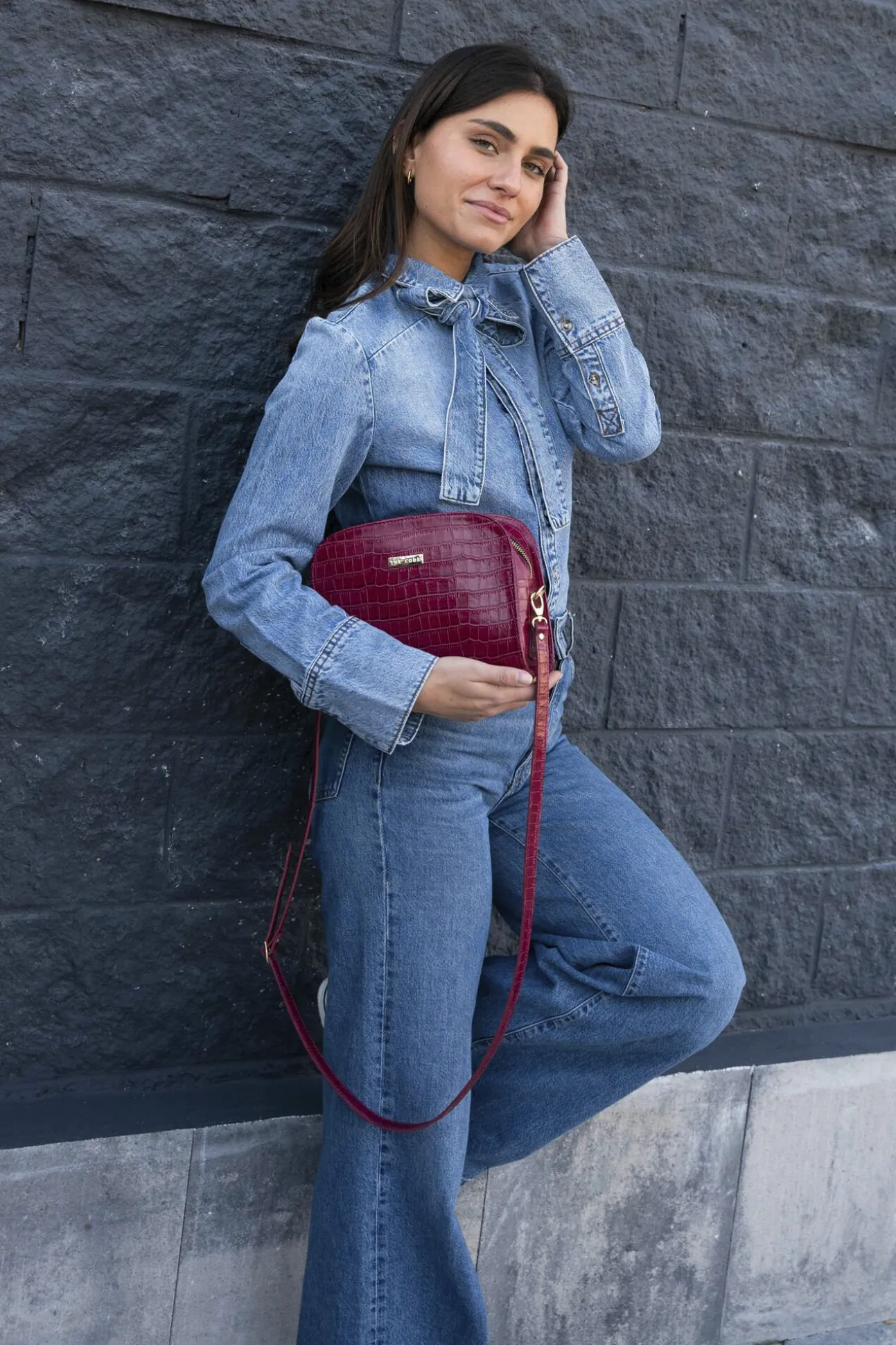 Bolso Casandra piel frambuesa