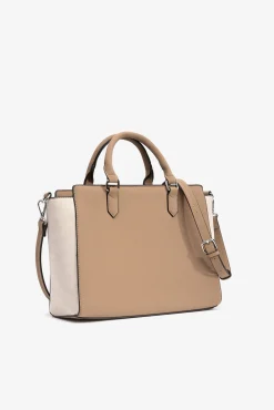 Bolso city efecto gamuza bicolor