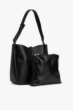Bolso de hombro efecto piel