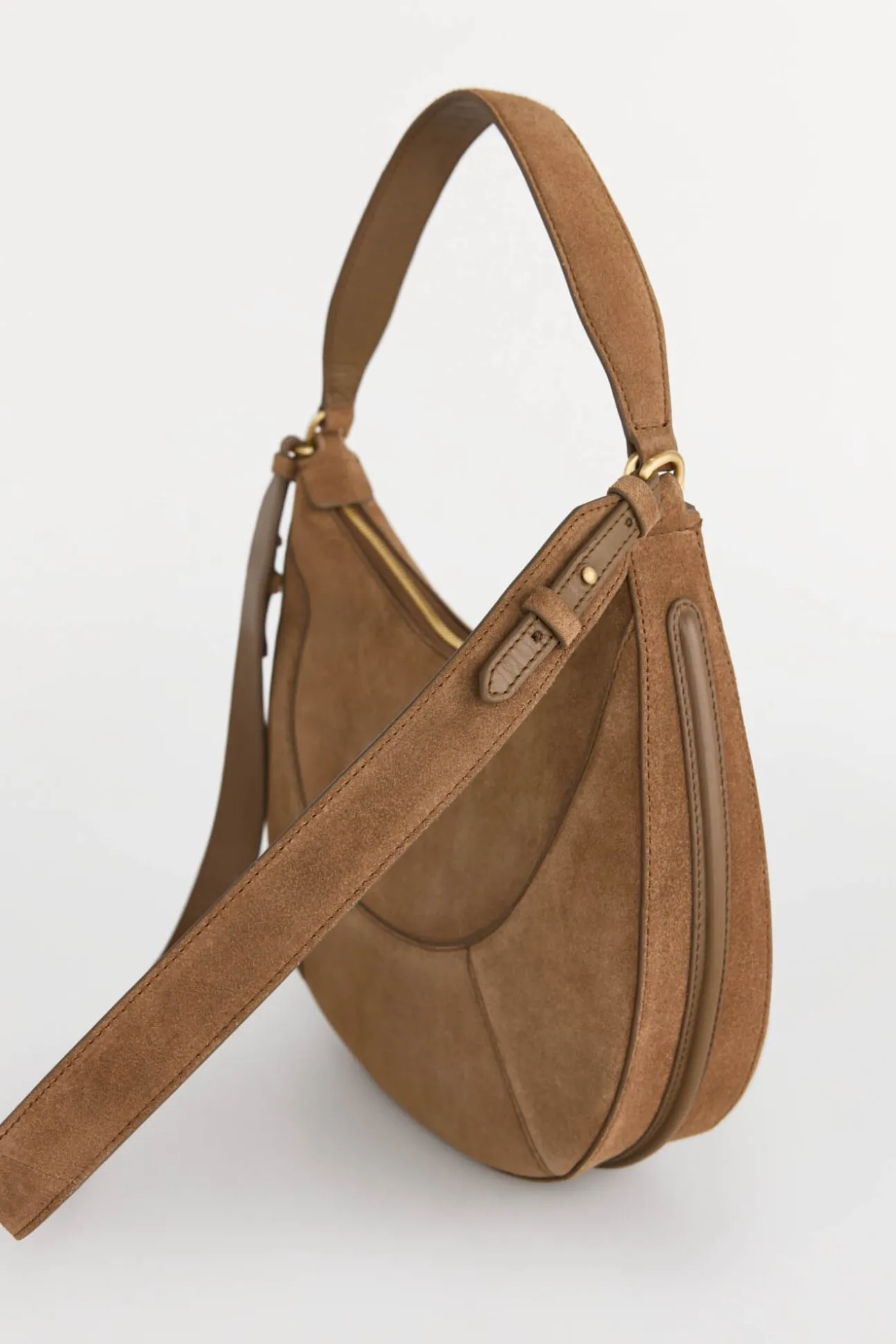 Bolso hobo de piel con doble asa