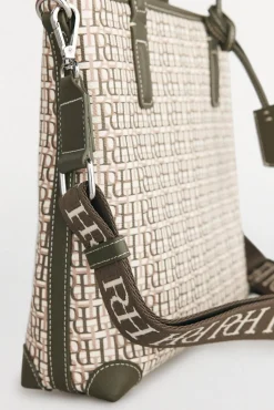 Bolso mini tote bandolera monograma