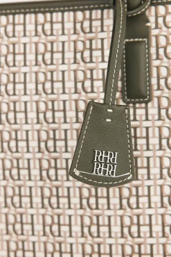Bolso mini tote bandolera monograma