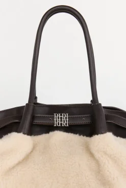 Bolso shopper combinado borreguito