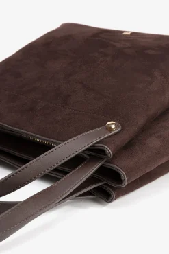 Bolso Shopper Efecto Gamuza