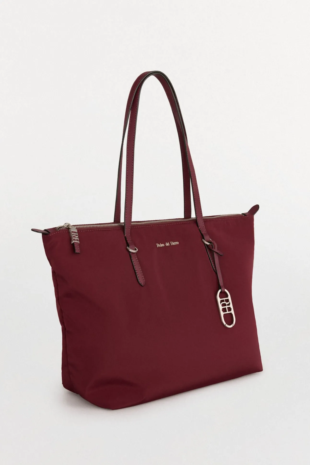 Bolso shopper nylon con cremallera