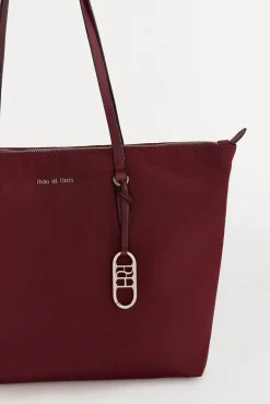 Bolso shopper nylon con cremallera