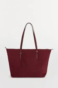 Bolso shopper nylon con cremallera