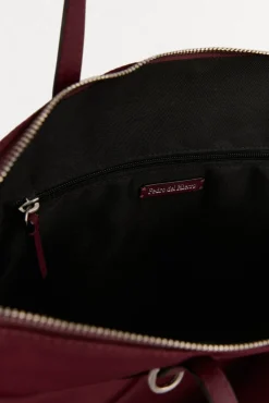 Bolso shopper nylon con cremallera
