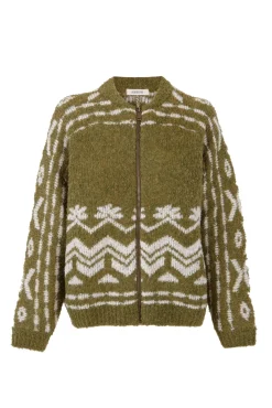 Bomber punto jacquard