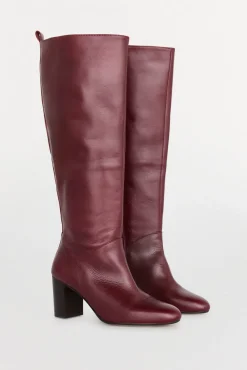 Bota alta piel