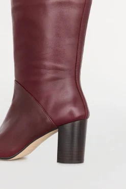 Bota alta piel