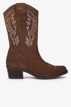 Bota cowboy serraje cuero
