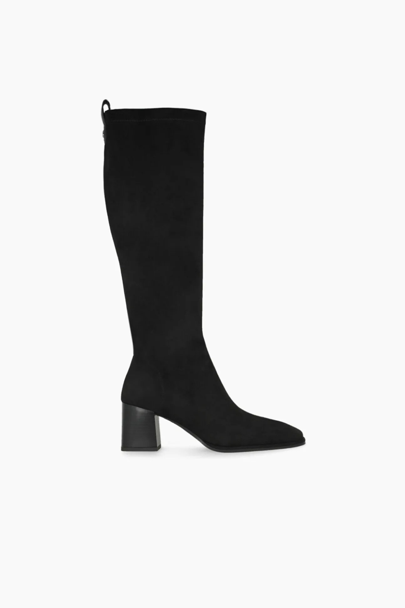 Botas en antelina con tacón