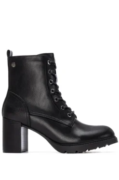 Botin De Tacón Con Cordones