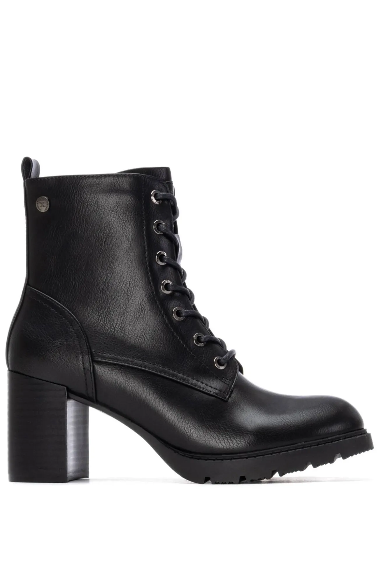 Botin De Tacón Con Cordones