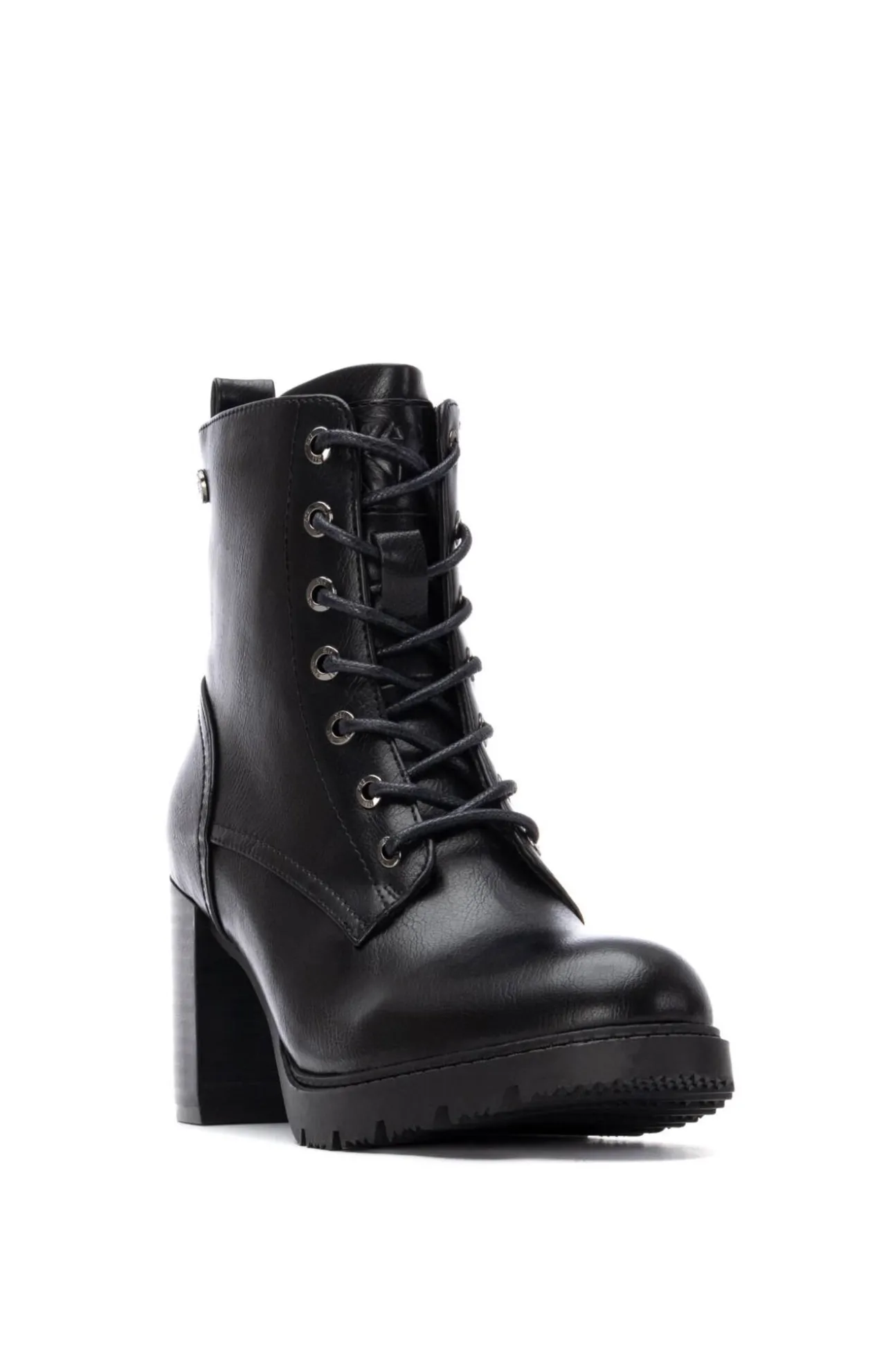 Botin De Tacón Con Cordones