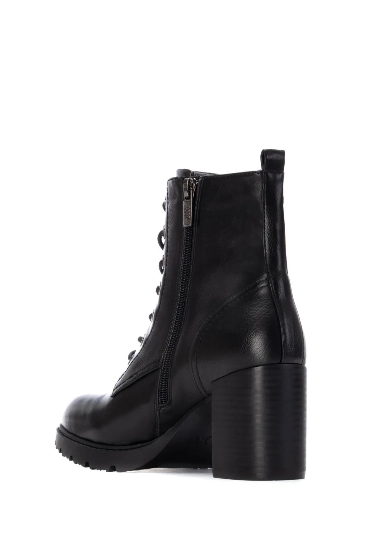 Botin De Tacón Con Cordones