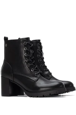 Botin De Tacón Con Cordones