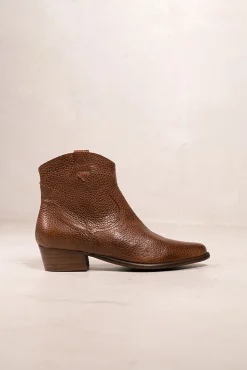 Botines cowboy de piel Calíope Vintage