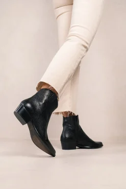 Botines cowboy de piel Calíope Vintage