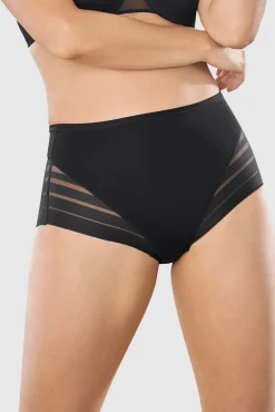 Braga faja clásica con control moderado de abdomen y bandas en tul