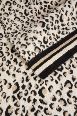 Bufanda con estampado de leopardo