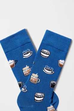 Calcetines altos Besocks de café de algodón orgánico
