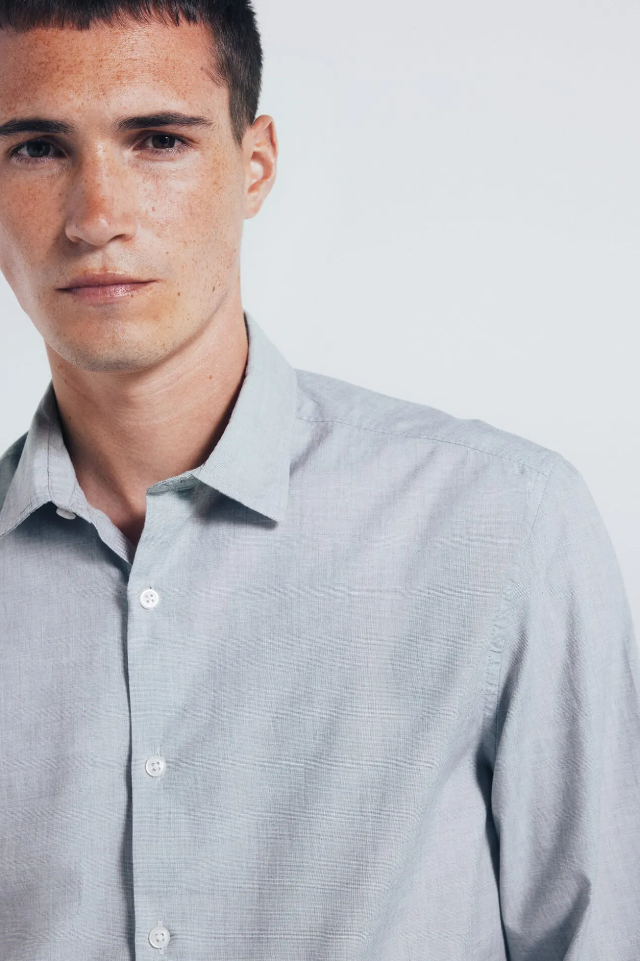Camisa algodón fil a fil
