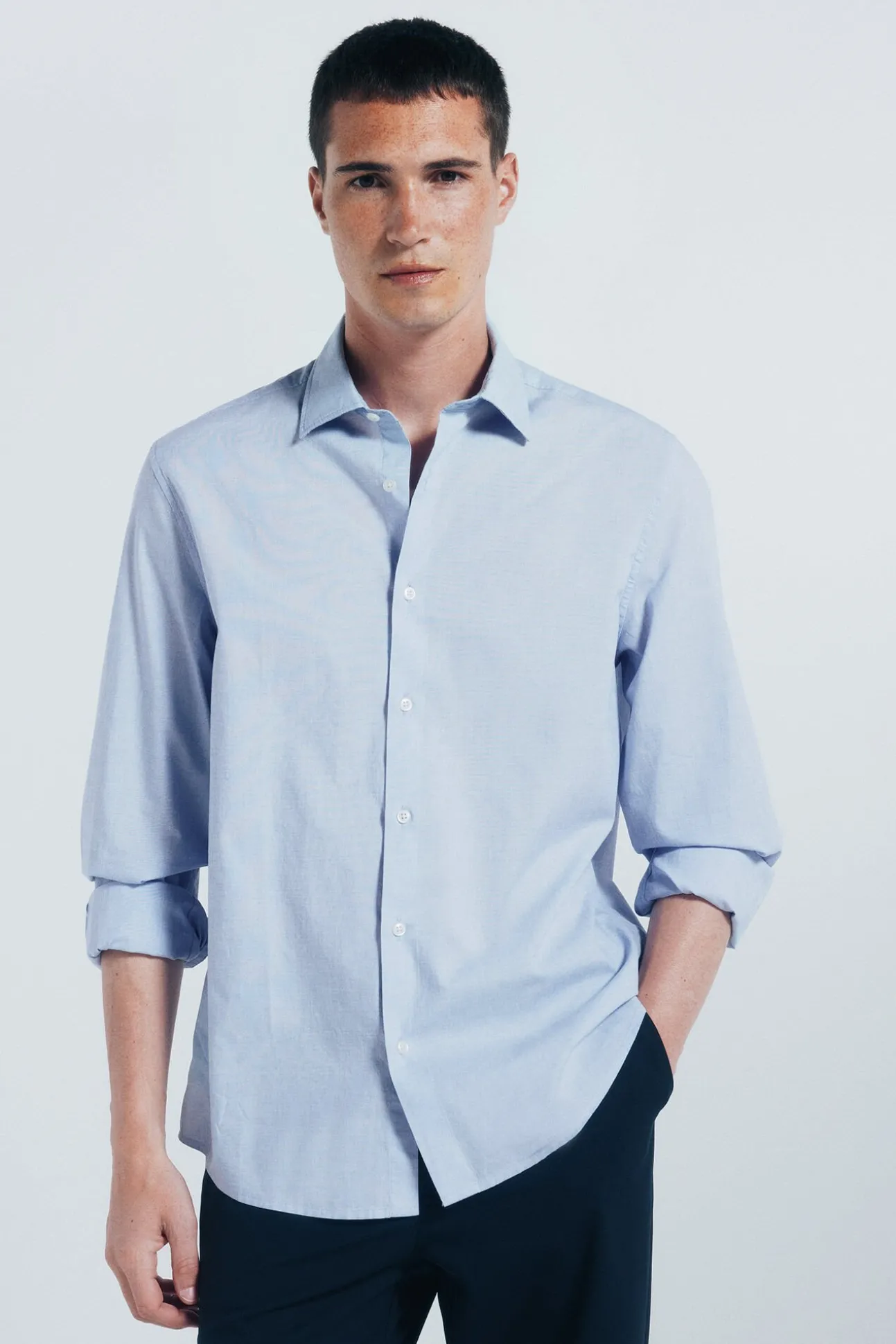 Camisa algodón fil a fil