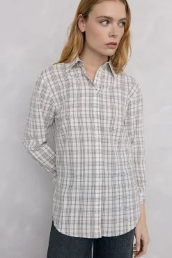 Camisa amplia cuadros