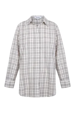 Camisa amplia cuadros