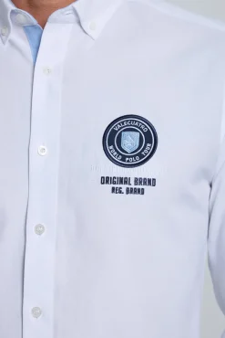 Camisa bordada blanca