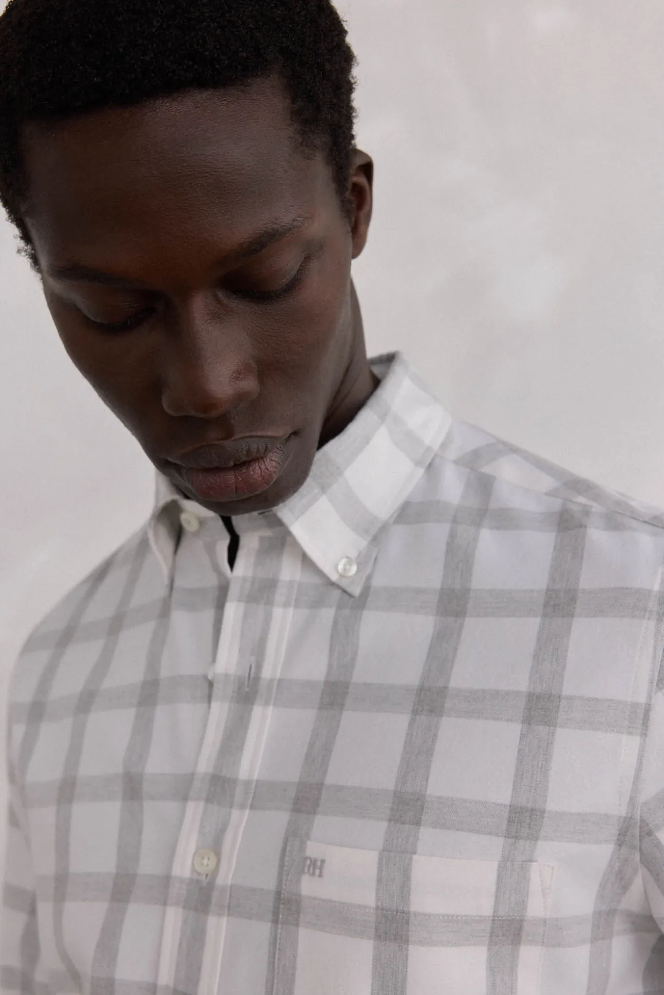 Camisa Brushed Oxford cuadros