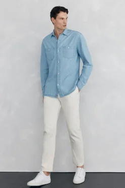 Camisa chambray