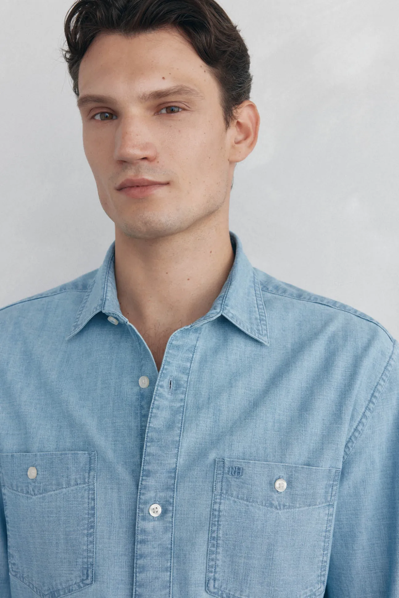 Camisa chambray