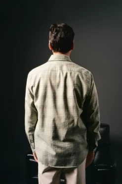 Camisa cuadro sobretintado