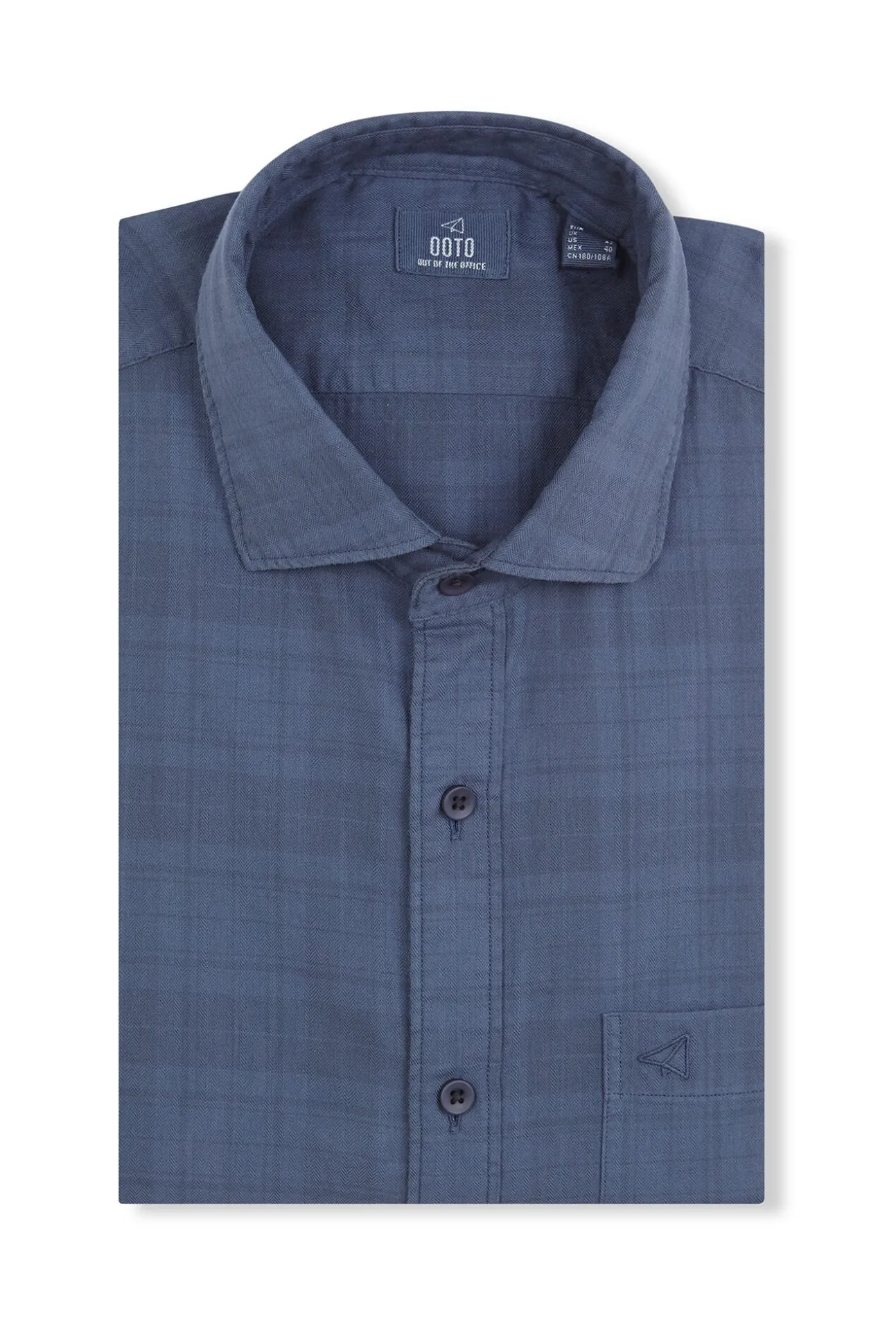 Camisa cuadro sobretintado