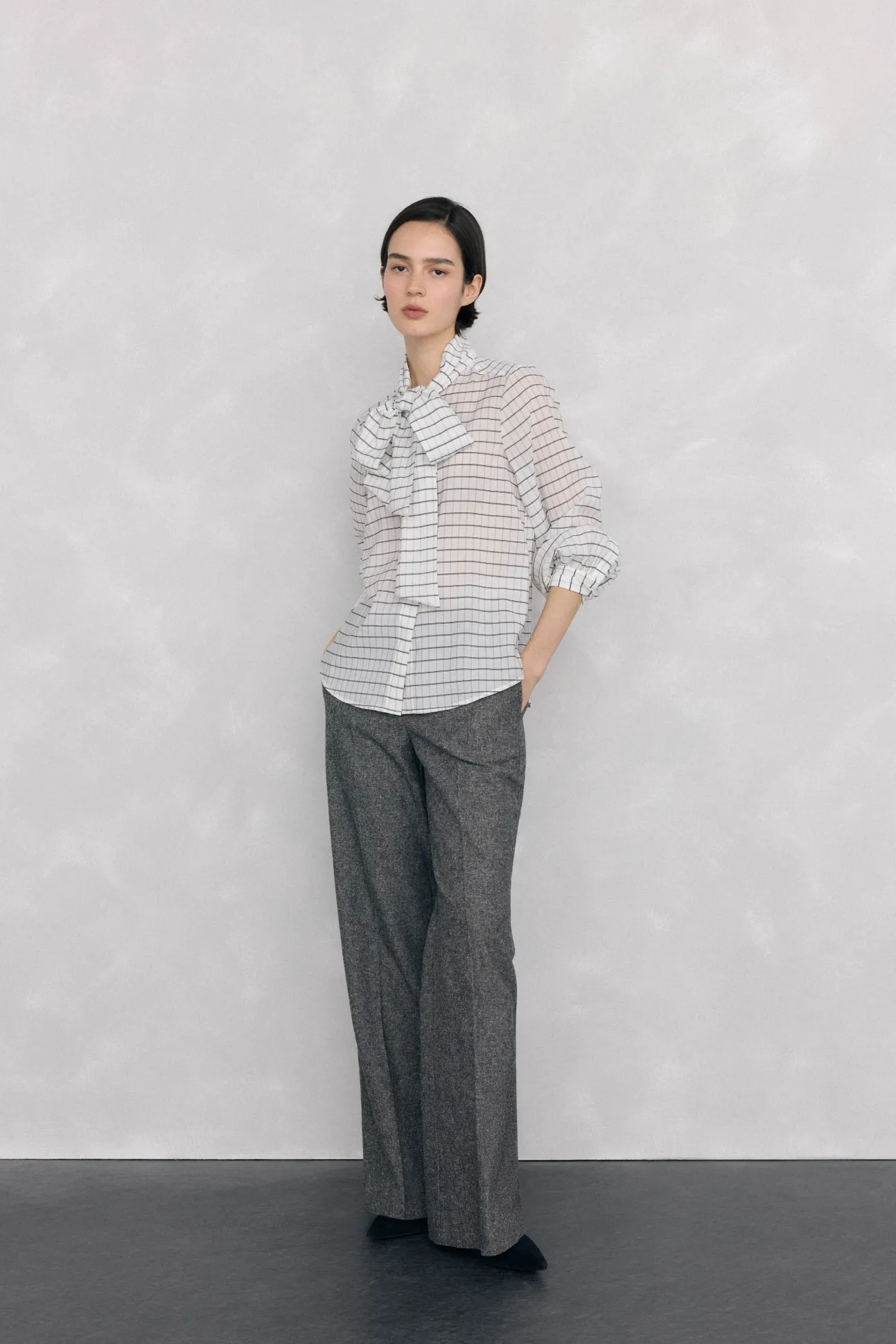 Camisa cuadros lazada