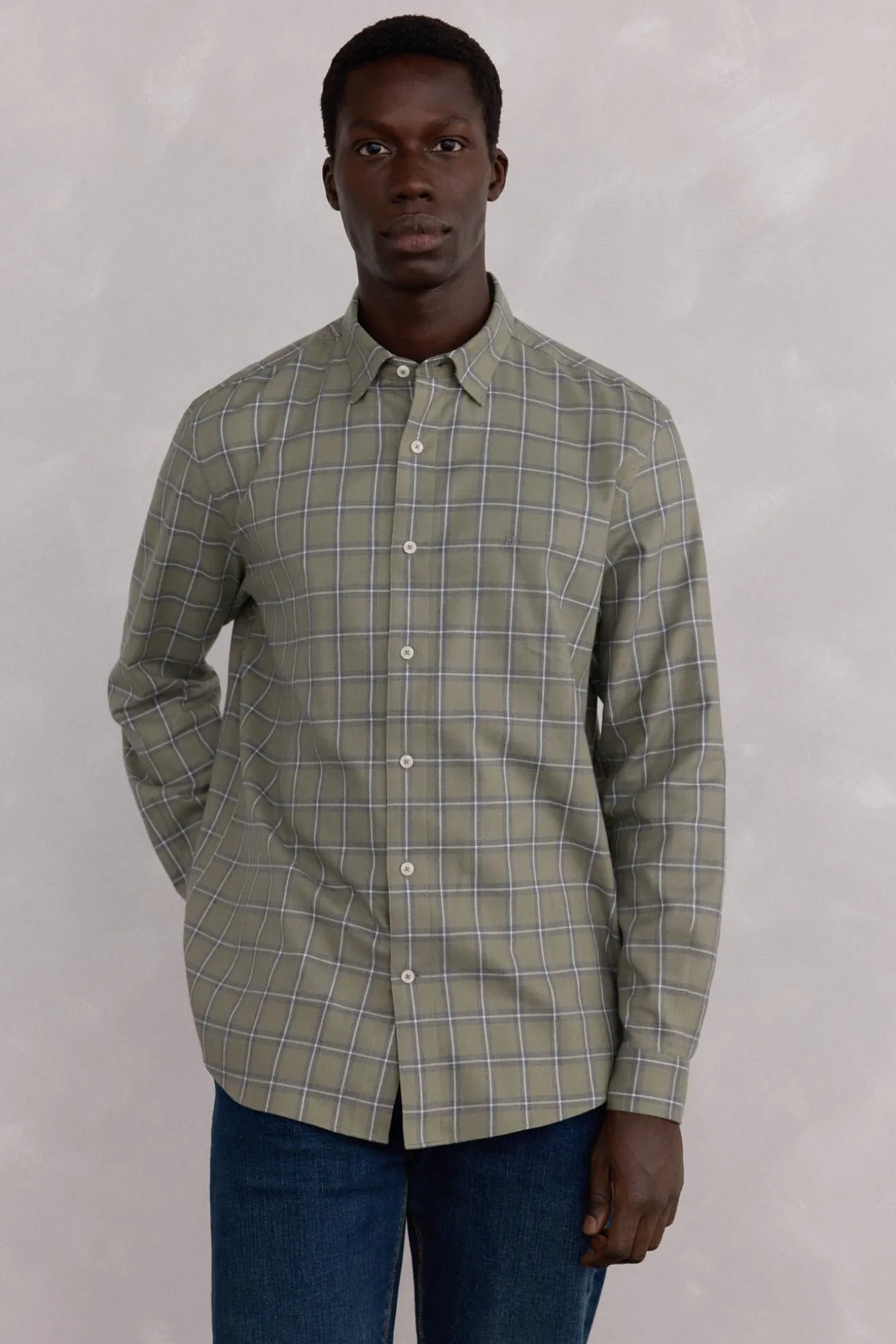 Camisa cuadros Tencel