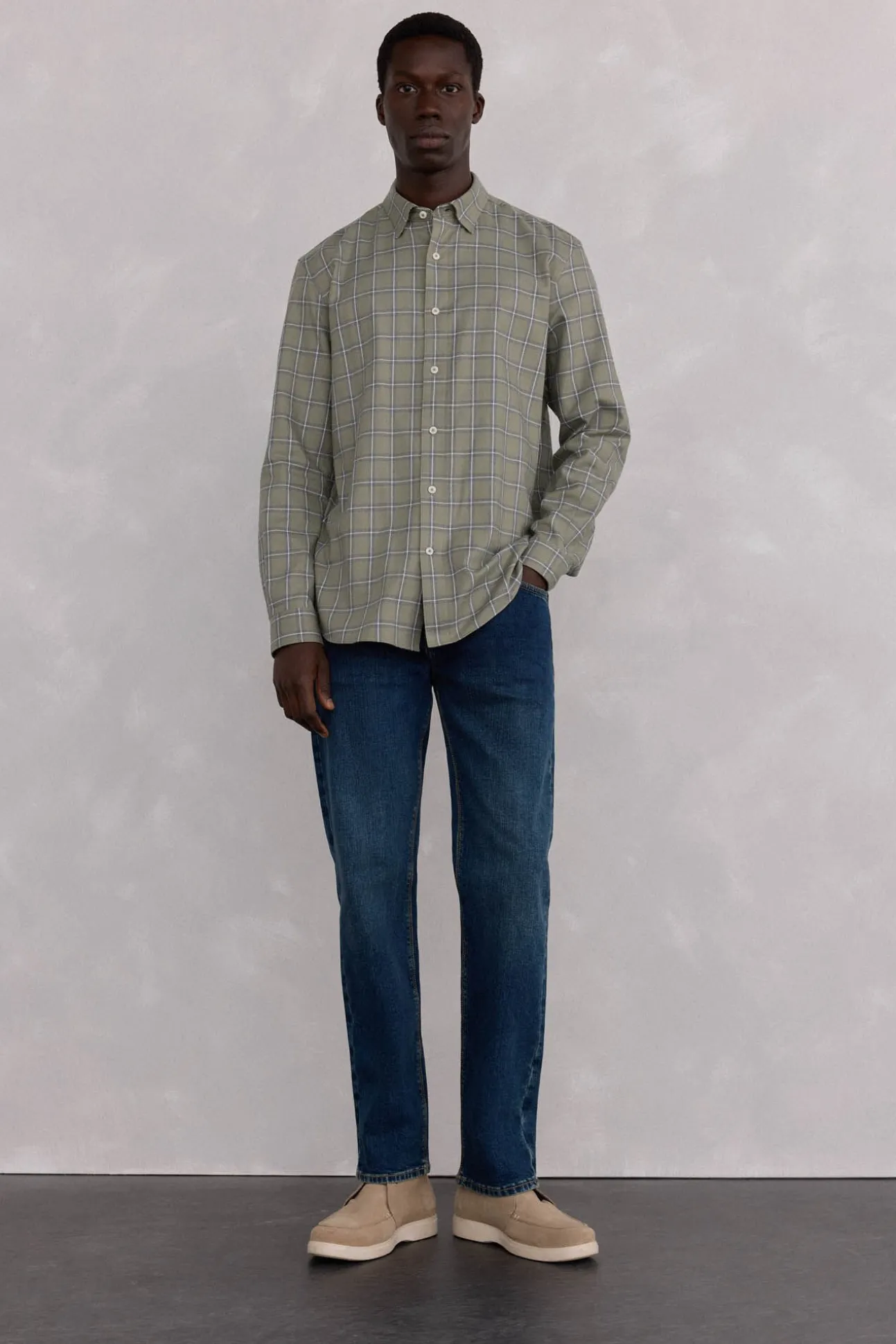 Camisa cuadros Tencel