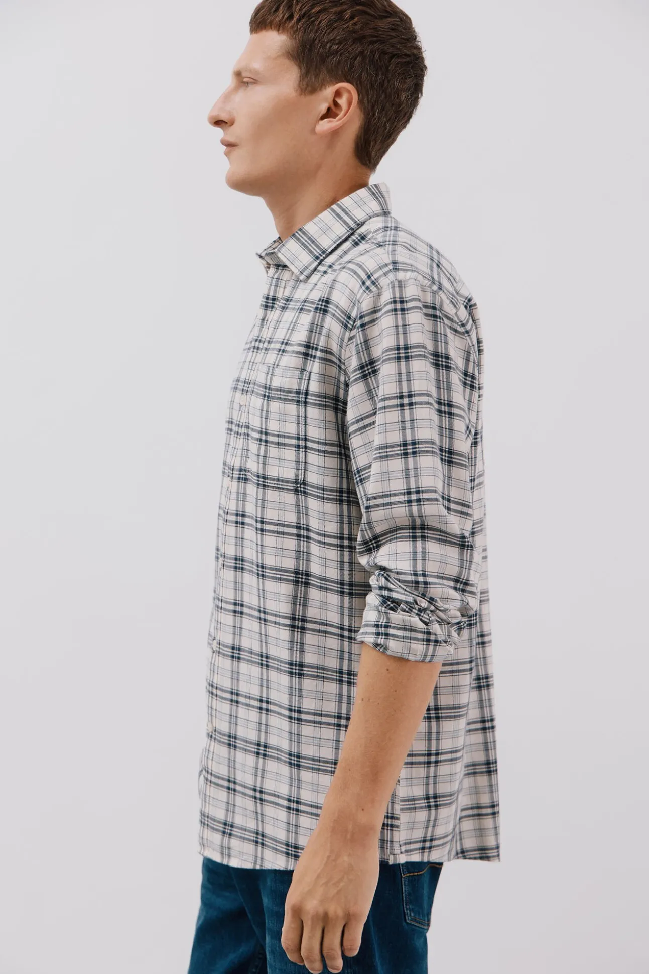 Camisa cuadros Tencel